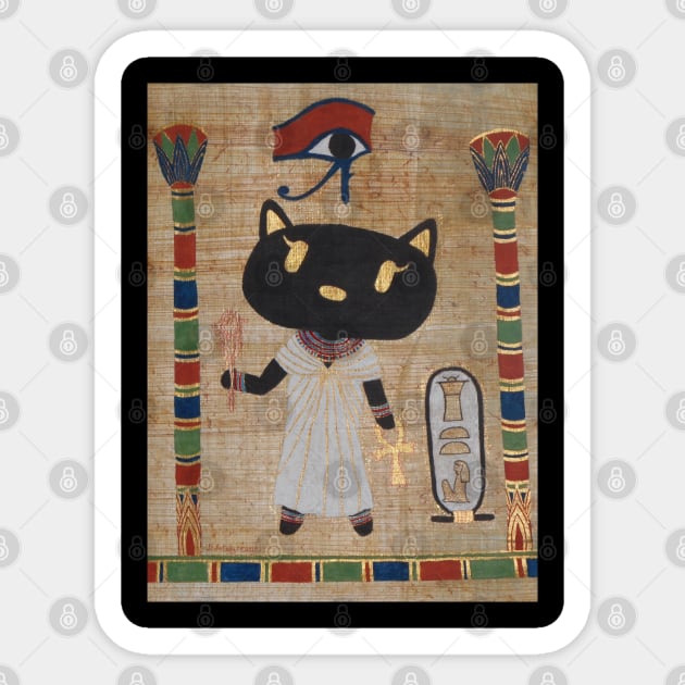 Bastet Sticker by DebiCady